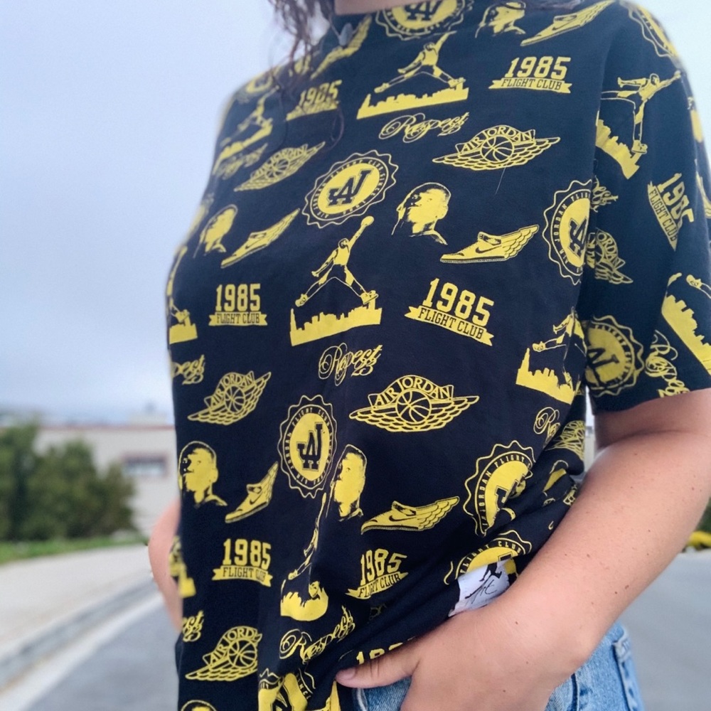 1985 Flight Club Logo FullPrint Tee